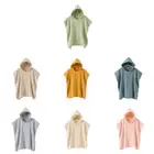 Baby Bath Towel Cotton Hooded Beach Towel Newborn Cape Towels Soft Poncho Kids