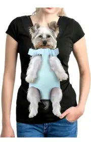 YUDODO Pet Dog Carrier Backpack Adjustable Front Carrier, Legs Out Sky
