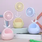 Usb Fan Multifunctional Natural Wind Cartoon Deer Horn Usb Charging Desktop Fan