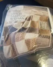 Annie’s Stitch Sampler Crochet Afghan Yarn & Pattern Blocks 16-18 SEALED In Pack