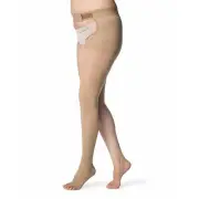 Sigvaris Opaque Thigh High 20-30 mmHg, Open Toe w/ Waist Attachment Compression