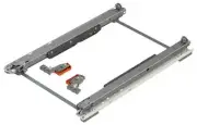 Blum B769R5337SD 15"W 135LB Capacity Movento Waste/Recycle Slides - Zinc