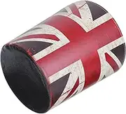 TEMPNAP 1pc Leather Trash Can Cans Trash Can Kitchen Waste Paper Bin Vintage Rubbish Basket Baskets Garbage Bin Bedroom Wastebasket Trash Can Kitchen Wastepaper Basket Topper Retro Lid