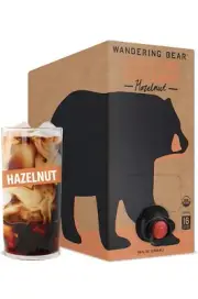 Wandering Bear Extra Strong Organic Cold Brew Coffee On Tap, Hazelnut, 96 fl oz