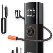 150PSI Portable Digital Tire Inflator - Compact 12V DC Air Pump with LED Light