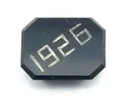 Antique Deco Emerald Cut Octagon Shaped Black Onyx Stone Dated 1926 #S316
