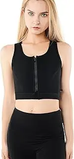 [JARAZIN] FTM Transgender Zip Up Breathable Half Chest Binder for Women Graphene Breast Binder Bra Tank Top