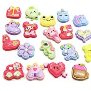 20 Assorted Flatback Resin Cute Animal Cabochons Embellishment Flatback Charms