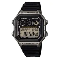 在飛比找PChome24h購物優惠-CASIO 10年電力數位腕錶 AE-1300WH-8A