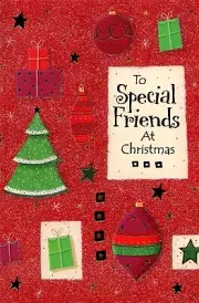 Merry Christmas Special Friends The Friendship That We Share Theme Hallmark Card