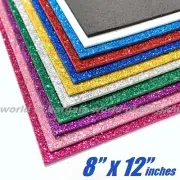 7.8" x 11.8" inch GLITTER EVA Foam Sheets Singles School Sparkling Arts & Crafts