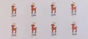 24x Personalised Christmas Gift Stickers Labels Standing Reindeer Rudolph Santa