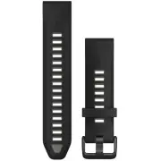 Garmin 010-13391-00 QuickFit 20 mm Black Silicone Replacement Watch Strap
