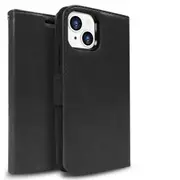 Tough On Detachable Magnetic Leather Phone Case for iPhone 13 Mini - Black