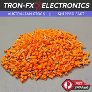 1000Pcs E0508 22AWG 0.5mm² ORANGE Insulated Ferrule Bootlace Terminals Crimp