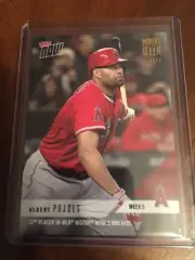 2018 Topps NOW Albert PUJOLS Moment of the Week GOLD winner MOW5 SP /749