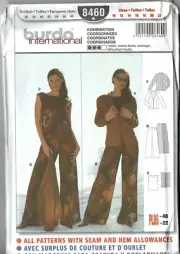 Burda 8460 - Sewing Pattern - Misses Jacket, Pants, Top
