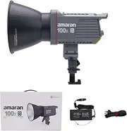 Amaran 100X Bi-Color 2700k-3500k COB LED Video Light Made by Aputure, Bowens Mount with Bluetooth App Control for Photography,Interview