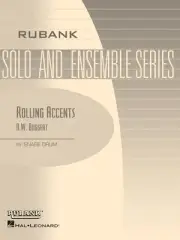 Robert W Buggert Rolling Accents Snare Drum Solo Rubank Contest Sheet Music