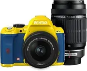 PENTAX Digital SLR Camera K-r W Zoom Kit Yellow/Blue 065 K-rWZK YE/BL065
