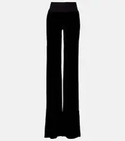 [Rick Owens] Rick Owens Bias cady crêpe wide-leg pants AU 6 black