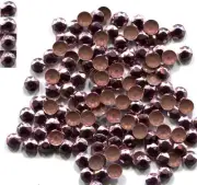 RHINESTUDS Faceted Metal 4mm ROSE PinK Hot Fix iron on 2 Gross 288 Pieces