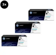 HP 17A Toner Cartridges Value Pack - Includes: [3 x Black]