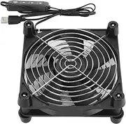 140mm Computer Fan, USB Powered Cooling Fan Adjustable Speed Circular Radiator Silent Fan for Computer Case, Gaming PC, CPU Cooler for Tablet TV Receiver Router DVR