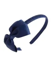 [Seed Heritage] Grosgrain Bow Alice Band in Navy