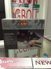 Kiwi Select Shoe Shine Care Kit Valet II Wooden Box