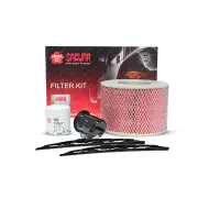 Sakura Front Wiper Blades & Filter Service Kit for Toyota Landcruiser FZJ105R