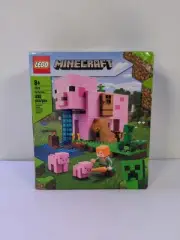 Lego Minecraft The Pig House, 21170 With Alex, Creeper And 2 Pig Figures, Animal