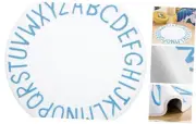 Round Kids Play Rug Alphabet Nursery Area Rug Extra Large Soft Crawling Play