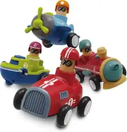 Toy Cars for Toddlers 1 2 3 4 Years Old Boy Girl, 4 Pcs Pull Back Cars for 18+ M