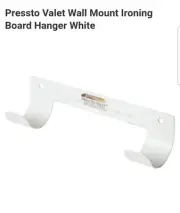 Ironing Board Hanger - Pressto Valet Heavy Duty Wall Mount - White *