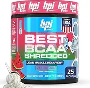 BPI Sports Best BCAA Shredded, 25 Servings, Watermelon Ice, 0.25 Kilograms
