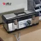 【JEJ】STB-580硬漢不鏽鋼雙層分隔式手提工具箱-58x30x22.5cm(手提箱 零件箱 置物箱 置物)