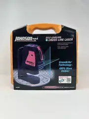 Johnson Self-Leveling Cross-Line Laser Level GreenBrite Technology #40-6657