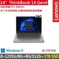 在飛比找momo購物網優惠-【ThinkPad 聯想】14吋i5商務特仕筆電(Think