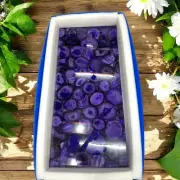 Purple Agate Dining Table Conference Meeting Desk Crystal Stone Interior Decors