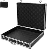 HOMSFOU Aluminum Alloy Toolbox Safe Document Storage Portable Workstation Men's Briefcase