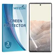 [3 Pack] Google Pixel 6 Pro (6.7") Premium Clear Edge-to-Edge Full Coverage Hydrogel Screen Protector Film by MEZON (Pixel 6 Pro, Hydrogel) – FREE EXPRESS