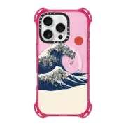 iPhone 16 Pro Bounce Case MagSafe Compatible The Great Wave of Pugs