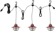 New Barebones Living Edison String Lights Red LIV-267