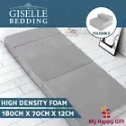 Giselle Bedding Foldable Mattress Folding Foam Mattresses Bed Mat Light Grey