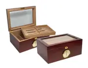 THE Berkeley Glass Top Cigar Humidor by Prestige Import Group