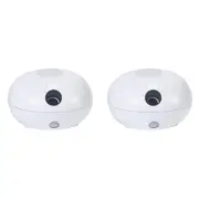 2X Mini Fragrance Diffuser Aromatherapy Machine Automatic Induction Portable Cute for Diffuser USB White