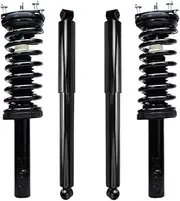 QYCLY 171377R 4Pcs Front Shock Absorbers and Rear Shock Absorbers Compatible for Jeep Commander, Grand Cherokee 2005-2010, Rear Struts, Front Struts