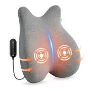 Heated Lumbar Support Pillow for Office Chair, Ergonomic Back Support Cushion...