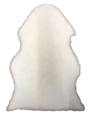 Natural Sheepskin rug Lambskin Shorn Baby Rug Camping underlay White